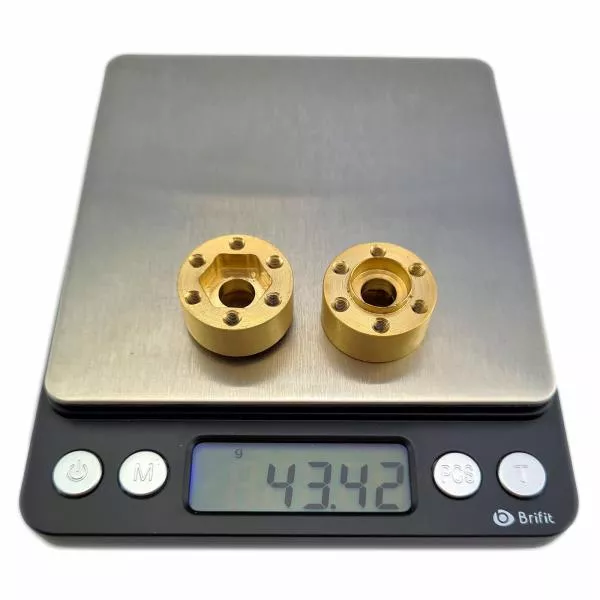 2 pieces crawler wheel spacers with a total weight of 43 grams